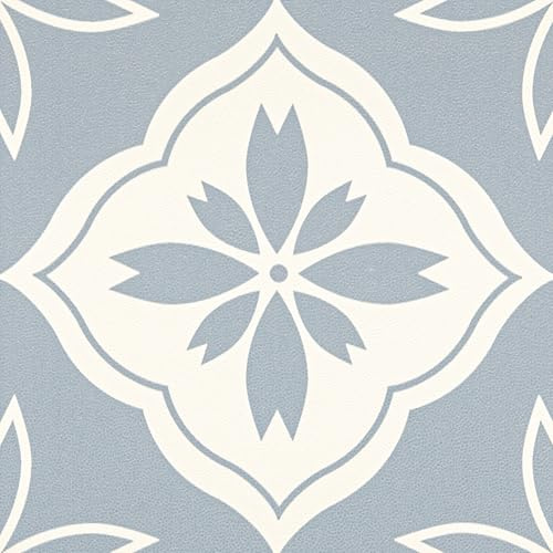 Elffloor Peel and Stick Floor Tiles Self Adhesive, Vinyl Flooring for Bathroom Kitchen Living Room, Waterproof PVC Stick on Floor Tiles Easy to Use 20x20cm 20pcs 1mm