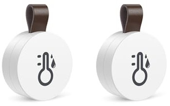 Decqerbe 2X ThermomèTre HygromèTre ThermomèTre ExtéRieur sans Bluetooth Capteur de TempéRature et D'Humidité pour Intelligente