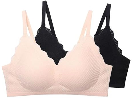 Generico Reggiseno con Ferretto Imbottito Seno in Silicone Reggiseni Sostegno per Le Donne Cintura Regolabile Reggiseni a Copertura Totale Comodi Reggiseni Reggiseno Fascia Imbottito (Black, XL)