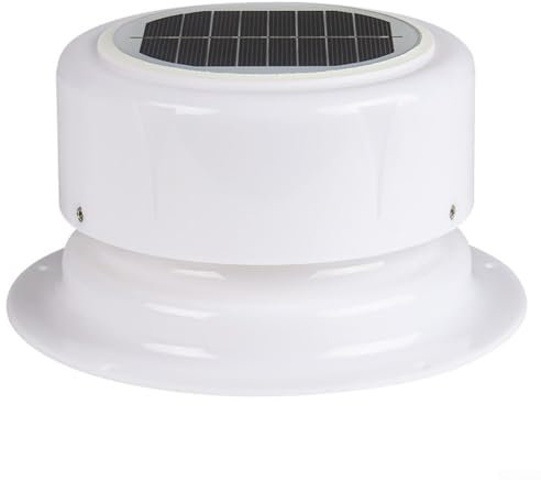 Ventilateur de toit à énergie solaire, ventilateur de plafond avec ventilateur pour camping-car, caravane, échappement, niche pour chien