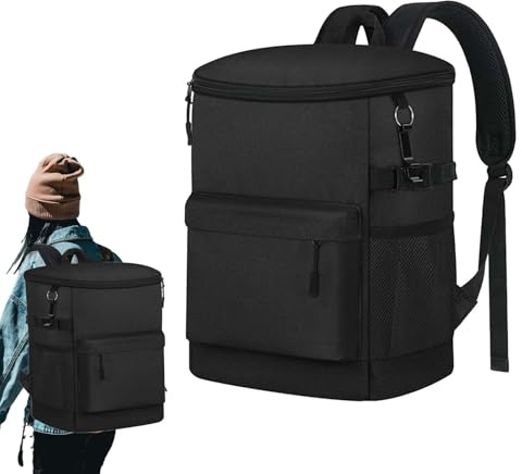 Kühlrucksack für Herren | Isolierte Tasche Reise Auslaufsicher Rucksack - Große Eistruhe Thermotasche Leicht für Männer & Frauen Wandern, Camping, Arbeitsreise