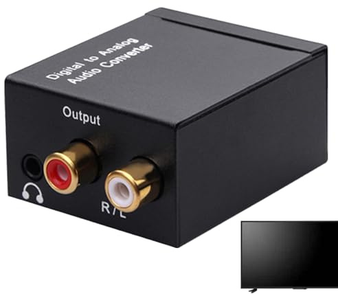 Audio -Signalwandler - Digital bis Analogverstärker, optische Faserkoaxial -Audios -Adapter, Stereo -R/L -Ausgang | Compact Digitals Audioz Converters, Home Cinema Sound System Enhancement Tool für TV
