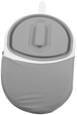 Vaguelly Padella Sanitaria Portatile per Anziani e Donne in Casa o Campeggio, in Plastica Bianca, Pratica, Facile da Pulire, Bordi Lisci