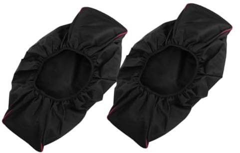 Gadpiparty 2pcs Heavy Duty Electric Winch Covers Oxford Fabric with Elastic Band Windproof UV Protection Outdoor Winch Accessories