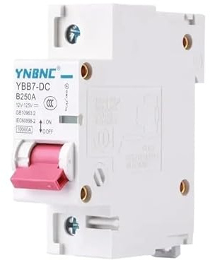 Disjoncteur, Disjoncteurs Électriques Disjoncteur CC 1P 2P 80A 100A 125A 150A 200A 250A 12V 24V 36V 48V 60V 72V 120V For Cellules Solaires(1P,80A)