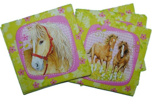 20 Stk. Serviette Pferd Geburtstag Kinderparty Kindergeburtstag Kinder