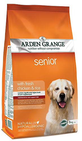 Arden Grange Senior Dry Dog Food with Fresh Chicken and Rice, 6 kg