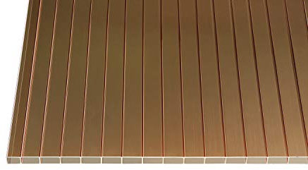 Acryl Stegplatten Hohlkammerplatten bronce 16 mm (3000 x 980 x 16 mm)