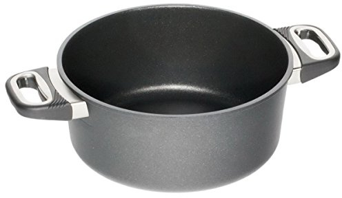 AMT Gastroguss Bratentopf 24 cm Ø, 10 cm hoch, induktionsgeeignet, Lotan® Antihaft-Veredelung, Gusspfanne (Aluguss), AMZN-I-1024