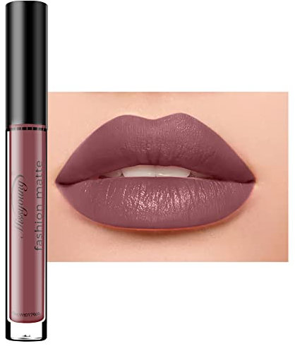 Allbestaye Langlebig Wasserdicht Flüssigkeit Matt Lippenstift Matte Lip Gloss Wasserfest Make-up Non-stick Cup
