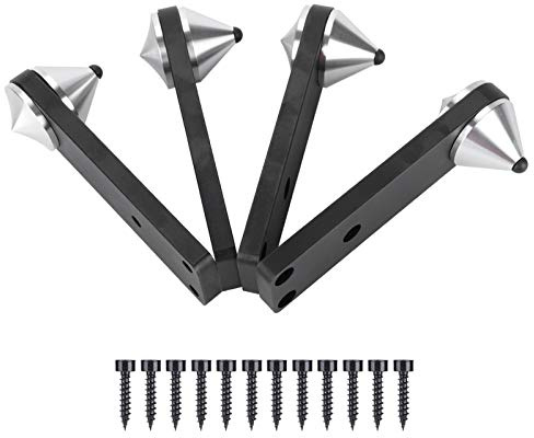 VBESTLIFE Speaker Spikes, 4 Pezzi in Ottone Isolamento Spikes Piedi HiFi Altoparlante Supporto mensola Cono Base Pads