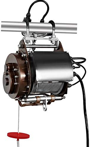 Warrior Winches Scaffold Hoist 240v 500KG with 4m Pendant Remote Control - 30m Steel Cable, Portable, Hooks and Easily Mounts to Scaffolding, Overhead Lifting, Electric Pulley System, Ideal for Garage
