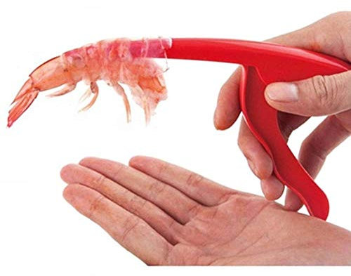 Décortiqueur crevettes pince à crevettes outil cuisine fruits de mer accessoire TV idée cadeau original qualité professionnelle facile utilisation gadget pratique