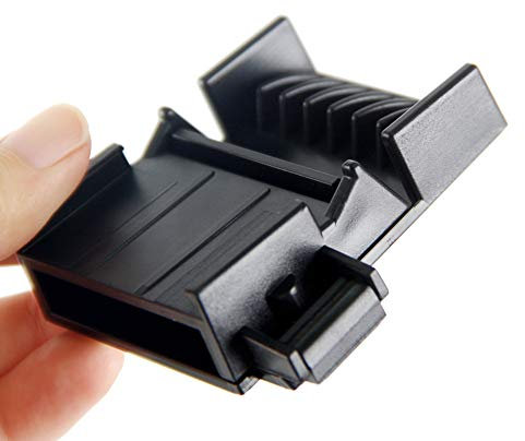 Layhou Recortadora de cabello Guía de Peine de recortador de plástico Quitar Las Puntas Abiertas Protector de cortadora de Cabello Negro