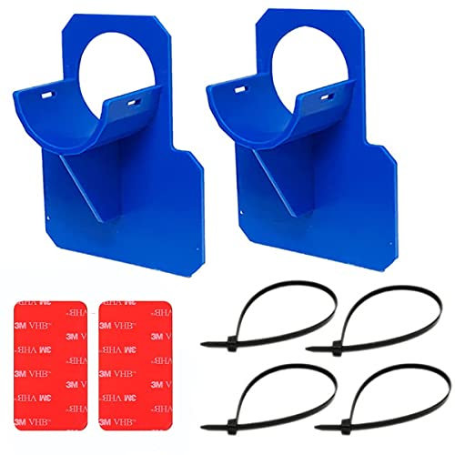 MEISO 2 Piezas Soportes para Tubos de Piscina, Accesorios para Piscinas, Soporte para Tubería de Piscina, Soporte de Manguera de piscina, Pool Hose Holder Fittings for 30-37mm Manguera (Azul)