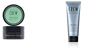 American Crew Classic Forming Cream 85 g & Fiber Cream, 100 ml, Stylingcreme für Männer, Haarprodukt mit mittlerem Halt, Stylingprodukt für flexibel formbares Haar & Finish mit natürlichem Glanz