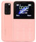 Dpofirs S10P Smartphone 1,5 Zoll, Dual SIM Handy, Studenten Taschenhandy mit 800 mAh Lithium Ionen Akku, Tragbares Backup Tastatur Handy für Kinder, Kinder, Studenten(Rosa)