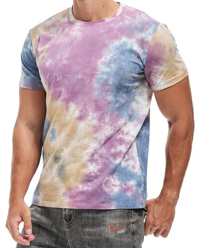 RONOMO Herren T-Shirt 95% Baumwolle 5% Spandex, Mikroelastik, Hautfreundlich