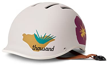 Thousand Heritage Fahrradhelm Erwachsene – Unisex, belüfteter Fahrradhelm mit PopLock Diebstahlschutz – Ideal für Fahrrad & Skateboard – Herren & Damen