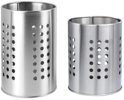 Estante Almacenamiento Vajilla Palillos,2PCS Soporte de Utensilios Cocina de Acero Inoxidable Escurridor de Cubiertos Utensilios de Cocina Para Organizar Encimeras De Cocina Almacenamiento De Vajilla