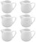 Set of 6 Ceramic Milk Frothing Pitchers 130ml/4.4oz Elegant Porcelain Creamer Drip-Free Spout, Perfect for Coffee Creations Ceramic Milk Jug with Handle