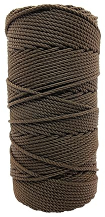 Twine by Design #36 3-Strand Twisted Rosary Twine - Excellent Quality Twine for Crafts, DIY Projects, Rosaries (Brown)