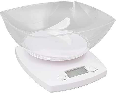Bilancia da Cucina Digitale con Ciotola Bilancia Per Alimenti Per Cucina Bilancia in Grammi Misurazione Accurata Design Compatto Commutazione Dell'unità Bilancia Per Alimenti Versatile Per Cuocere al