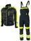 KEILOR Salopette de Travail Homme avec Réflecteurs, Veste de Travail Homme avec Réflecteurs, Combinaison de Travail, Pantalon de Travail, Vêtement de Travail Homme avec Poches pour Genouillères, 62