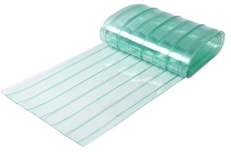 Generic PVC Türvorhang, Türklappen, Isolierung, Einfach zu Schneiden Und zu Installieren, Zuschneidbar für DIY Hundehütte, Transparente Winter Hundetürklappe, Breite 19cm
