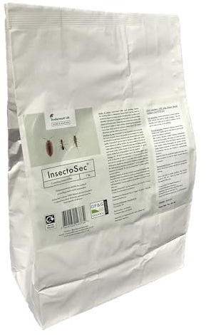 InsectoSec Crawling Insect Killer (1kg) Pure Diatomaceous Earth (DE Powder) UK Approved Natural Organic Insecticide