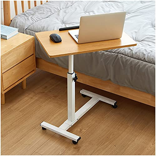Überbetttische, mobiler Beistelltisch, mobiler Laptop-Schreibtisch, Wagentisch, Verstellbarer Sofa-Beistelltisch, tragbarer Schreibtisch mit Rollen, Laptop-Schreibtisch für Studenten (Größe:
