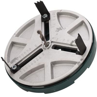 Outil de Scie à Poinçonner Réglable, Scie Cloche Ronde de 1/4 à 5 Pouces, Ouvre-trou pour le Travail du Bois, Outil de Coupe de Scie à Poinçonner pour le Bois, le Plastique