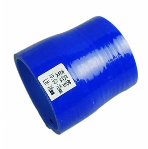Luftschlauch Lufteinlassschlauch 3-lagig 2 Bis 2,5 51mm Bis 63mm /70mm/76mm Schwarz Bule Silikon Reduzierschlauch Koppler Übergang Turbo Koppler Rohr Ansaugrohr(60-70mm)