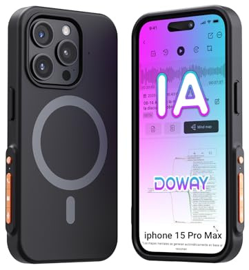 NUASI KI Digitales Diktiergerät mit Handyhülle, App-Steuerung, Unterstützt 80+ Sprachen, Transkribieren und Zusammenfassen, Rauschunterdrückung, One-Touch-Aufnahme, Kompatibel mit iPhone 15 Pro Max