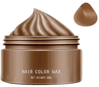 Cire Colorante Pour Cheveux, Couleur Temporaire 30ml, Pâte Lavable pour Teinture et Coiffage Hommes Femmes Fêtes Cosplay Halloween