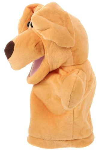 VICASKY Große Handgefertigte Hund handpuppe aus Plüsch mit Beweglichem Mund Robustes Rollenspiel zum Geschichtenerzählen und Pädagogischem Puppentheater