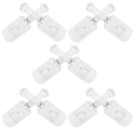 Ipetboom Lot de 10 Douilles E14 en Plastique pour Lampe Support de Lampe Fileté Facile à Installer Pièces de Rechange de Table et Chambre
