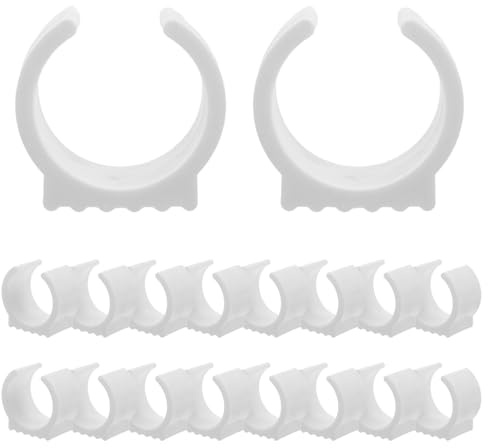 FUTUREORYY Piedini Antiscivolo a U in Plastica per Tubi 38-42mm 20 Pezzi | Bianco, per Base Tubo e Gambe Sedia, Usi su Legno e Piastrelle