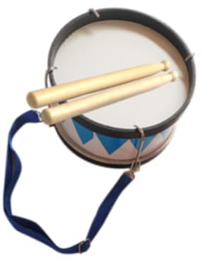 Rullante per bambini, strumenti a percussione per spettacoli teatrali, scuola, casa, blu