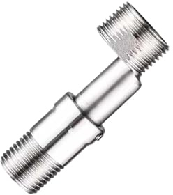 mophrati Badewannenarmatur Adapter mit Klauenfüßen, verstellbare Länge, einfache Montage, mit Wasserzulaufrohr, abgewinkelt, gebogen, mit Funktion; Duscharmatur Adapter, verstellbare Länge, drehbar