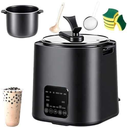 Fully Automatic Bubble Tea Maker, 5L-16L Pearl Cooker Machine with Smart Touch Panel, Temperature Control, Timer & Probe for Bakeries and Dessert Shops
