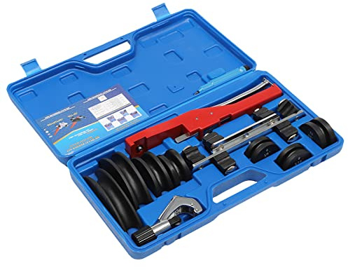 Piegatubi manuale, piegatubi, set di piegatubi, piegatubi manuale, piegatubi in rame, strumento di piegatura, raggio di curvatura 6-22 mm, per alluminio, ottone, tubi in acciaio e tubi in rame