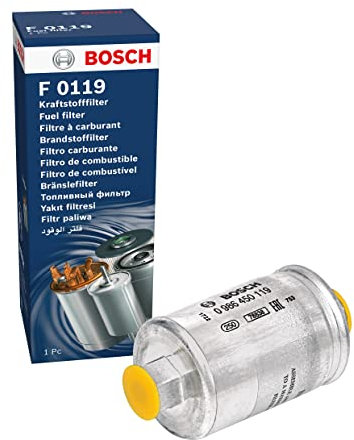 Bosch Filtro benzina F0119 - Separa le particelle dal carburante, protegge il sistema di iniezione