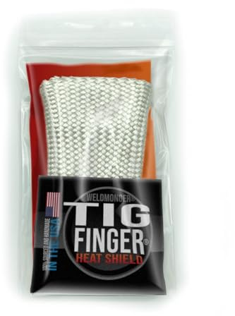 Weldmonger TIG Finger Heat Shield, Pocket Size, Fiberglass, Unisex