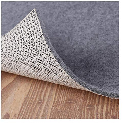 Non Slip Rug Pad Grippers - 8x10 Ft, 1/8 Thick, (Felt + Rubber) Double Layers Area Carpet Mat Tap, Provides Protection and Cushioning for Hardwood or Tile Floors
