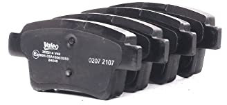 VALEO - Plaquettes de frein First - 302214 - Jeu de 4 plaquettes - Essieu arrière - Entièrement équipés avec accessoires montés