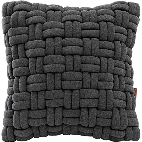 Miqio® Kissenhülle Trondheim |Kissenhülle 40x40 cm für Sofakissen und Dekokissen | Deko für Wohnzimmer, Schlafzimmer, Weihnachten