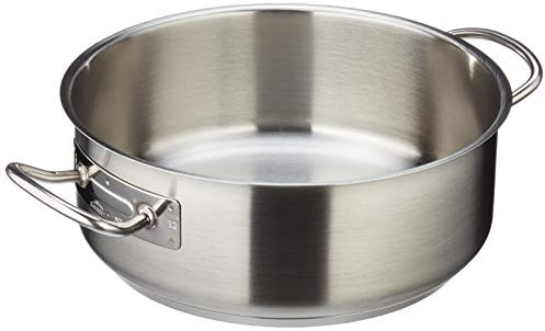 Lacor 8414271026126 - Cacerola sin Tapa, 32 cm, Stainless Steel - Cocina | Para guisos y cocciones uniformes; diseñado para acompañarte en tus preparaciones diarias con comodidad y buen resultado