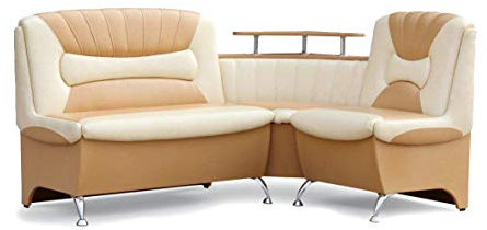 Rodnik Eckbank Arabika Essecke Sitzbank Beige Kunstleder inkl. Ablage und Stauraum