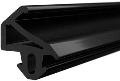 DQ-PP Joint de fenêtre - Noir - 50 m - S-1155 - Pour fenêtres en PVC PLUS-TEC - Joint d'étanchéité en caoutchouc - Joints de fenêtre en plastique - Joint profilé de porte